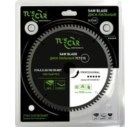 Диск пильный TUSCAR TCT215, Professional, 210х32/30/20x80T, ламинат 5012153228-80-1