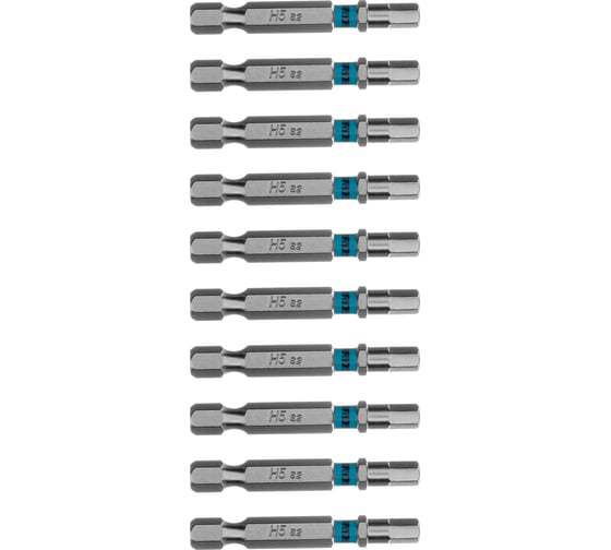 Бита GROSS HEX5х50 мм сталь S2 шестигр. 10 шт 114064