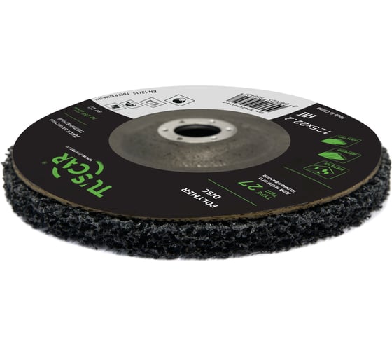 Диск зачистной полимерный TUSCAR 125х22.2-T27, для мягкого шлифования 5022400113-0 1