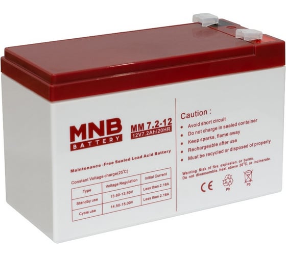Аккумуляторная батарея MNB MM 7.2-12 УТ-00003221 1