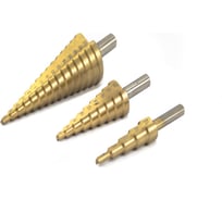 Набор сверл ступенчатых Beltools 4-32, 4-20, 4-12мм, HSS, износостойкое покрытие, ц/х, в деревянной коробке ri.166.30