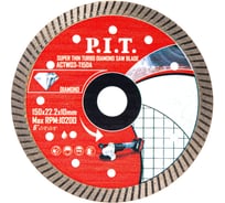 Диск алмазный отрезной Turbo P.I.T. 150x22.2x1.4 мм ACTW03-T150A