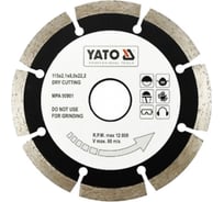 Отрезной алмазный диск для сухой резки YATO 115мм, 4 шт YT-6002Y