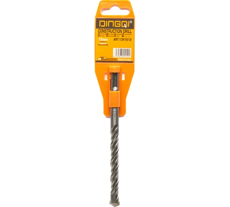 Бур по бетону, кирпичу DINGQI 12х160 мм, SDS-Plus 1341612