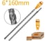 Бур по бетону, кирпичу DINGQI 6х160 мм, SDS-Plus 1341606 5
