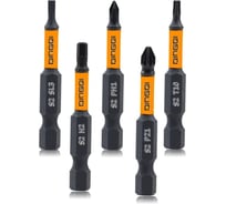 Набор бит DINGQI 25мм/PZ0/T10/H2/PH0/SL2.5 AD06101
