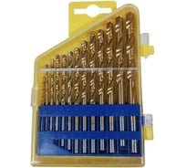 Набор титановых сверл по металлу МАНКОР HSS-TIN 13 предметов, 1.5-6.5 мм S.13.0.MN