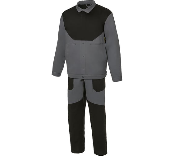 Костюм сварщика СОЮЗСПЕЦОДЕЖДА Прометей темно-серый/черный, 56-58/170-176 4670241009023 1