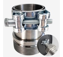 Адаптер с силовым хомутом на патрубок генератора STACORT 32мм, резьба 1 1/2 AD-32-35S