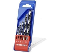 Набор сверл по дереву Workpro (4-10мм) 5шт WP402016