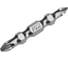 Бита двухсторонняя GROSS PZ2-PZ1, 45мм, сталь S2, 10шт 112010 13