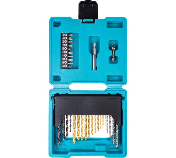 Набор сверл и бит SMARTBUY 31 предмет, по стали, древесине, бетону, CR-V сталь, кейс SBT-SDM-31P1 1