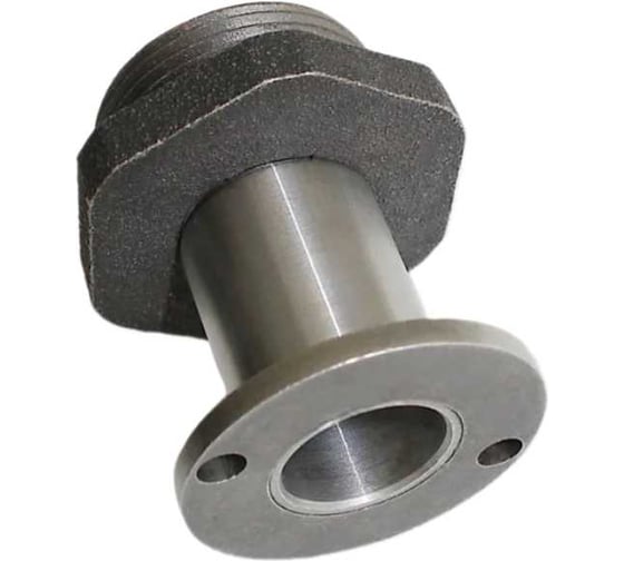 Отвод выхлопа генератора STACORT 1 м, 2-х болтовое крепление (между центрами 40 мм) для A-iPower, Fubag и аналогов, резьба 1 1/4'' с насадкой SOVG-A40N-1 1