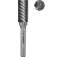 Бор-фреза KORNOR B1020M06 цилиндрическая с торцом (1-ая насечка) 321102006
