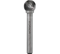 Бор-фреза KORNOR D0807M06 сферическая (1-ая насечка) 341080706