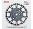Алмазная чашка AVA Professional диаметром 250мм для кромочных машин AVA-20CDA HF 16# 2