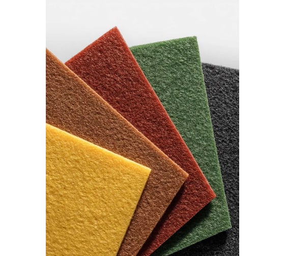 Шлифовальный войлок в листах STRONER скотч - брайт, набор 10 шт/уп (по 2шт) sbr150-n1-5 1