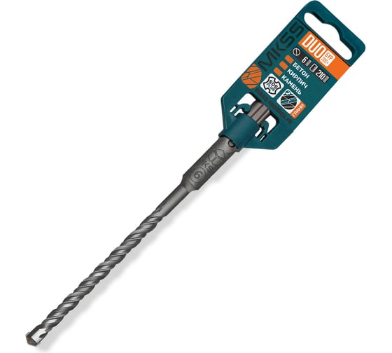 Бур по бетону Duo MKSS Toolbox DS0621 6x210мм (SDS-plus) MKSS DS06210 1