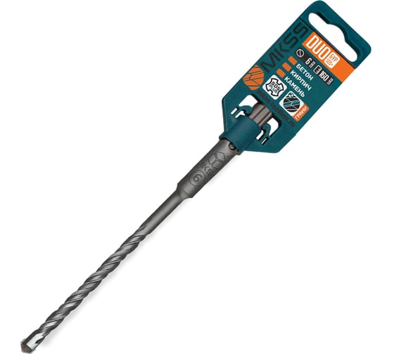 Бур по бетону Duo MKSS Toolbox DS0616 6x160мм (SDS-plus) MKSS DS06160 1