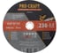 Диск отрезной по металлу Procraft 230x2.5x22.2, макс. 6600 об/мин CD230x2.5 1