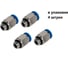 Фитинг пневматический NBPT PC 4-M10x1,0-G 4шт. арт. 78970 2