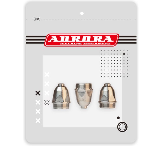 Сопло плазматрона Aurora P-80 d.1.5мм (3шт в упаковке) 40162 1