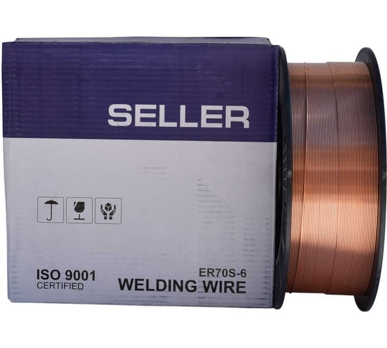 Проволока сварочная SELLER ER 70S-6 1.0 мм D 200 намотка 5 кг S-1-70S6-10-200 1