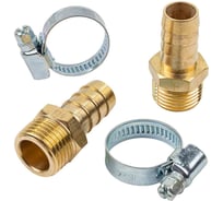 Штуцер пневматический Rockforce наруж. резьба 1/2- елочка 14мм RF-MH08/10(26143)