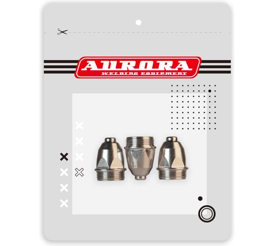 Сопло плазматрона Aurora P-80 d.1.3мм (3шт в упаковке) 40161 1