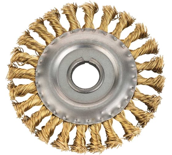 Щетка YOZHIK для УШМ D=125 мм, латунь RV125LAT 1