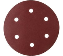 Шлифлист WORTEX 225 мм Р80 самосцепление, 6 отверстий, 5 шт. для DG 2285 1304560