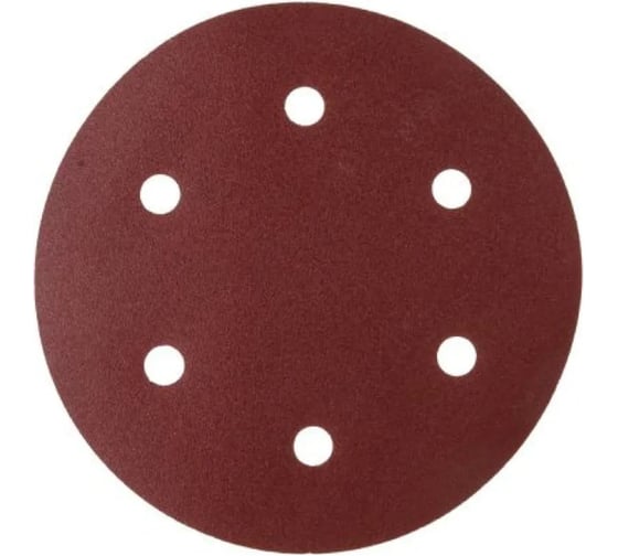 Шлифлист WORTEX 225 мм Р150 самосцепление, 6 отверстий, 5 шт. для DG 2285 1304563 1