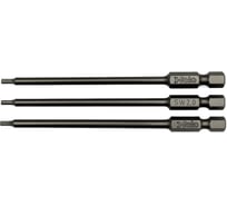 Бита Felo серия Industrial HEX 2, 100 мм, 3 шт 03420110