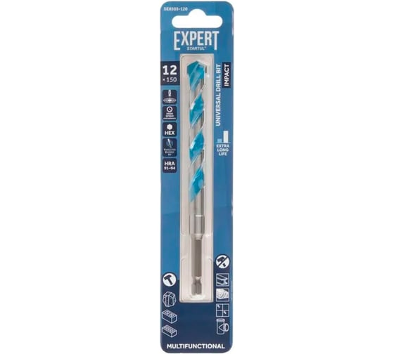 Сверло универсальное STARTUL 12x150 мм MultiFunctional EXPERT SE8303-120 1