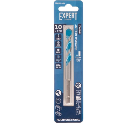 Сверло универсальное STARTUL 10x120 мм MultiFunctional EXPERT SE8303-100 1