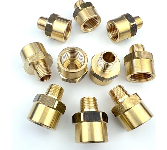 Переходник пневмо (10 шт; 1/8"НР - 1/4"ВР) Профитт 9276102 1
