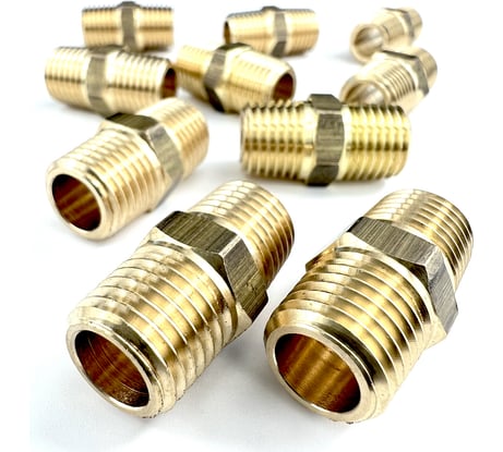 Ниппель пневмо (10 шт; 1/4"НР) Профитт 9276218