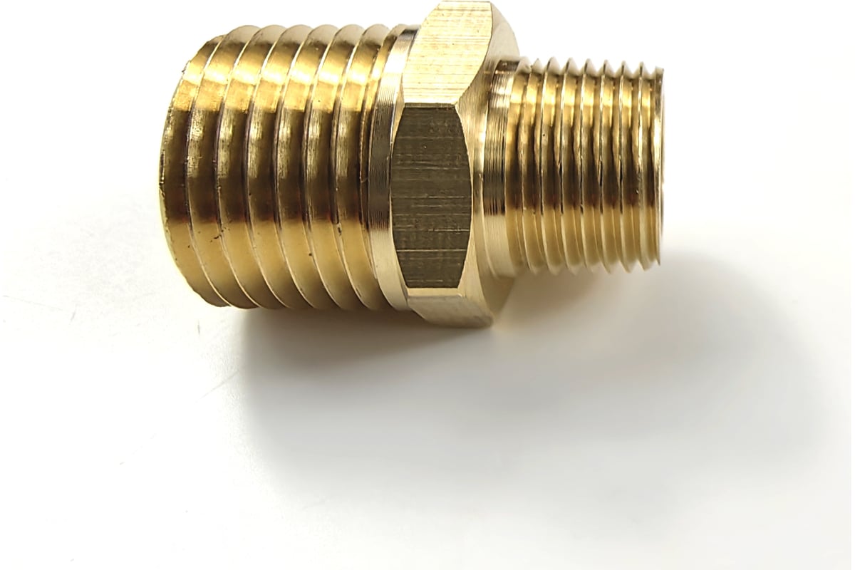 Ниппель латунный переходной пневмо 1/2\"НР - 1/4\"НР Профитт 9276263 ...