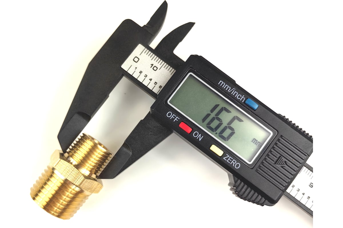 Ниппель латунный переходной пневмо 1/2\"НР - 3/8\"НР Профитт 9276287 ...