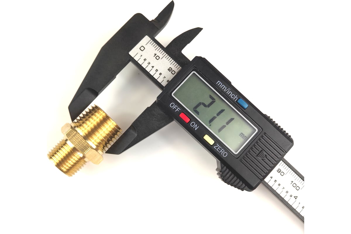 Ниппель латунный переходной пневмо 1/2\"НР - 3/8\"НР Профитт 9276287 ...