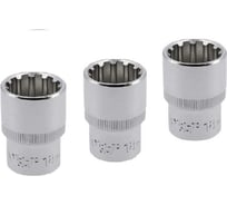 Головка торцевая YATO SPLINE 1/2DR, 18мм, 38мм, 3 штуки YT-1470Y