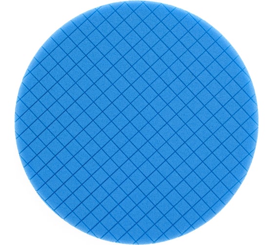 Круг полировочный с насечками на липучке TILFLEX 150мм TILFLEX голубой мягкий, толщина 25мм TL82B 1