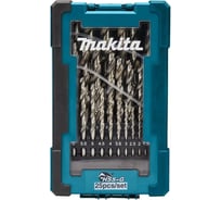Набор сверл по металлу Makita HSS 1-13 мм, 25 шт D-67555