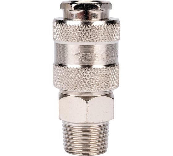 Быстросъемное соединение наружная резьба 3/8" - рапид для компрессора Pegas pneumatic 3210 1