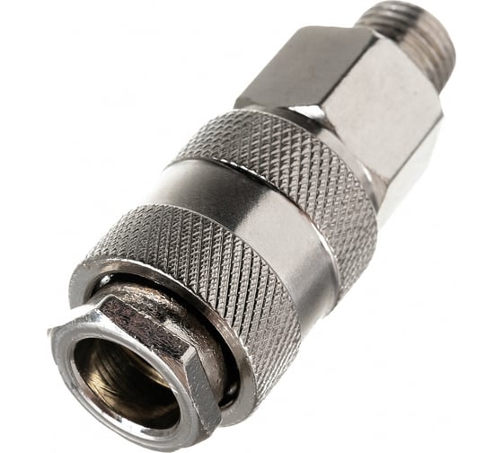 Быстросъемное соединение наружная резьба 1/4" - рапид для компрессора Pegas pneumatic 3203