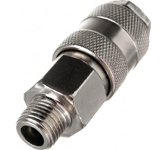 Быстросъемное соединение наружная резьба 1/4" - рапид для компрессора Pegas pneumatic 3203