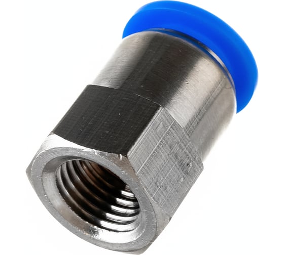 Фитинг металлический 12 мм - внутренняя резьба 1/4" Pegas pneumatic 5213