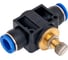 Фитинг цанговый с краником прямой 12 мм - 12 мм Pegas pneumatic 6011 3