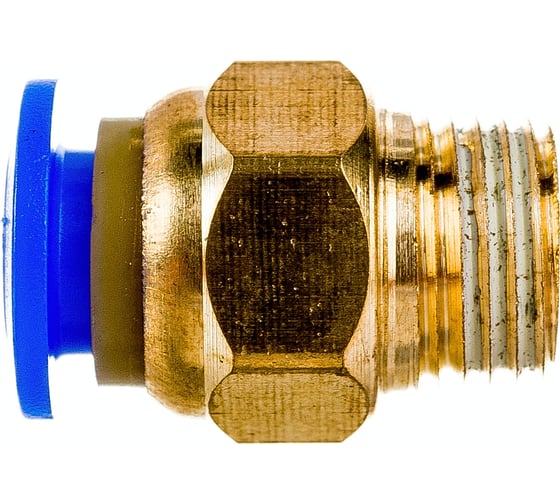 Фитинг металлический 6 мм - наружная резьба 1/8" Pegas pneumatic 5211