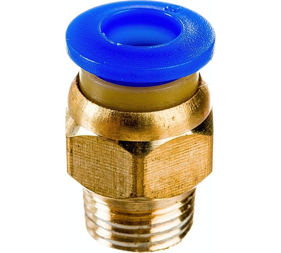 Фитинг металлический 6 мм - наружная резьба 1/8" Pegas pneumatic 5211